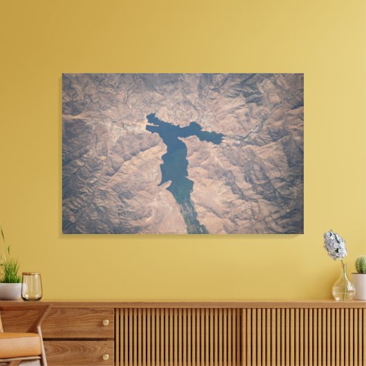 4 juli 2019 - Isabella-meer in Californië. Canvas Afdruk (Insitu (Woonkamer))