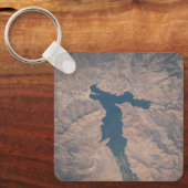 4 juli 2019 - Isabella-meer in Californië. Sleutelhanger (Voorkant)