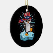 4 juli 2021 Penguin Keramisch Ornament (Rechts)