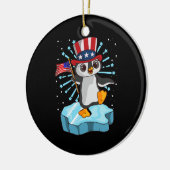 4 juli 2021 Penguin Keramisch Ornament (Links)