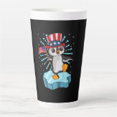 4 juli 2021 Penguin Latte Mok (Voorkant)