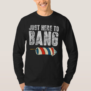 4 juli 2022 Alleen Hier Om Te Knallen T-shirt