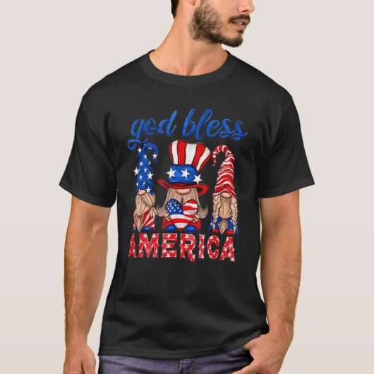 4 juli 2022 patriottische amerikaanse amerikaanse  t-shirt (Voorkant)