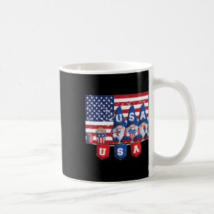 4 juli 2023 patriottische gnomen Funny American U Koffiemok