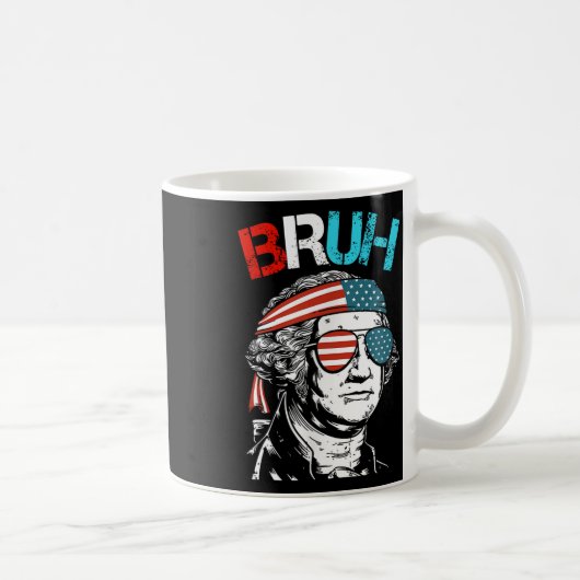 4 juli 2024 George Washington Bruh. Koffiemok (Rechts)