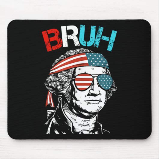 4 juli 2024 George Washington Bruh. Muismat (Voorkant)