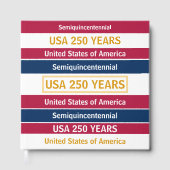 4 juli 2026 VS 250 jaar Semiquincentennial Gastenboek (Voorkant)