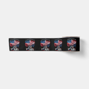 4 juli 250 jaar jubileum USA vlag 1776-20 Satijnen Lint