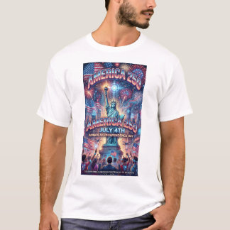 4 juli 250 jaar onafhankelijkheidsdag modern t-shirt