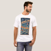 4 juli 250 jaar onafhankelijkheidsdag retro t-shirt (Voorkant volledig)