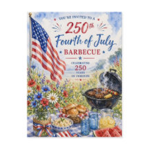 4 juli 250 Jaar Patriottische Aquarel BBQ
