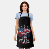 4 juli 250 jaar viering USA Vlag 1776-20 Schort (Gedragen)