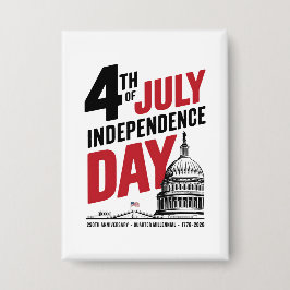 4 juli 250e verjaardag Onafhankelijkheidsdag Button