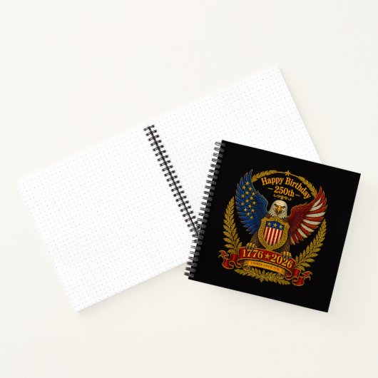 4 juli 250ste Onafhankelijkheidsdag 250 Jaar Notitieboek (Binnen)