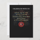 4 juli 250ste verjaardag BBQ-feest Kaart (Achterkant)