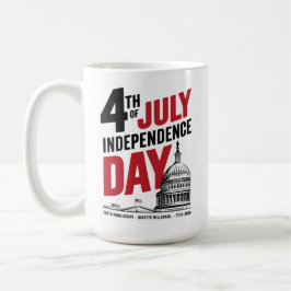 4 juli 250ste verjaardag Onafhankelijkheidsdag Koffiemok