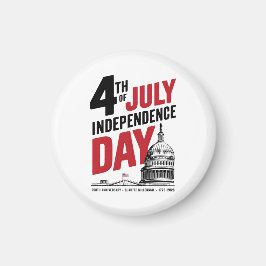 4 juli 250ste verjaardag Onafhankelijkheidsdag Magneet