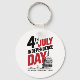 4 juli 250ste verjaardag Onafhankelijkheidsdag Sleutelhanger
