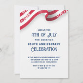 4 juli 250ste verjaardagsfeestviering partij kaart (Voorkant)