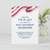 4 juli 250ste verjaardagsfeestviering partij kaart (Staand voorkant)