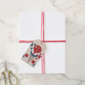 4 juli 2e verjaardag ijs sterren cadeaulabel (Met Touw)