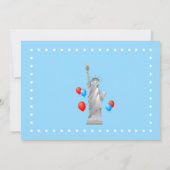 4 juli 2e verjaardagsfeestje voor baby jongen kaart (Achterkant)