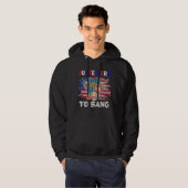 4 juli 4 juli hier om de VS te slaan Hoodie (Voorkant volledig)