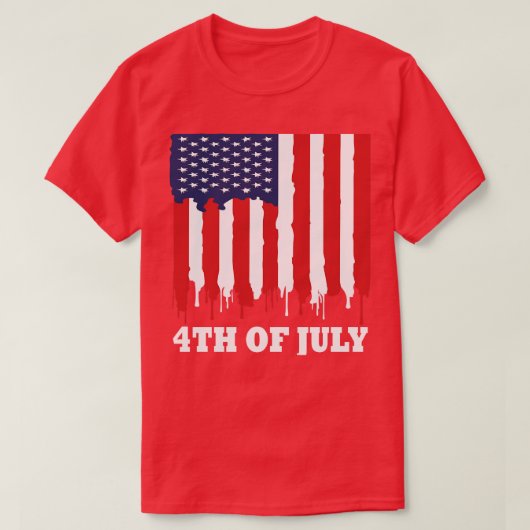 4 juli ( 4 ) t-shirt (Design voorkant)