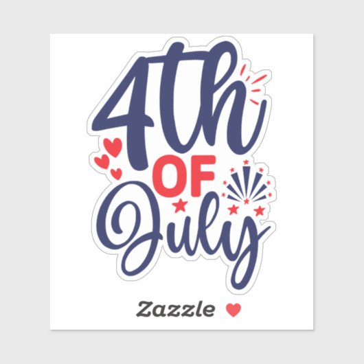 4 juli-68826 sticker (Vel)