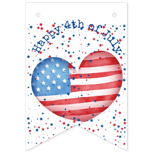 4 juli Aangepaste bunting banner swallowtail (Tweede vlag)