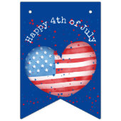 4 juli Aangepaste bunting banner swallowtail (Eerste vlag)