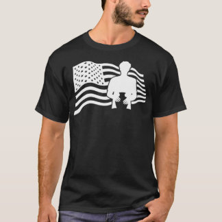 4 juli Aardewerk Amerikaanse vlag Juli T-shirt