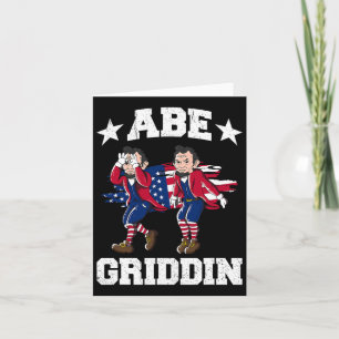 4 juli Abraham Lincoln Griddy Abe Griddin Kaart