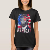 4 juli Abraham Lincoln Zonnebril American FL T-shirt (Voorkant)