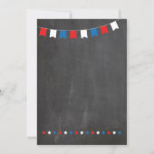 4 juli Achtertuin BBQ Onafhankelijkheidsfeest Uitn Kaart (Achterkant)