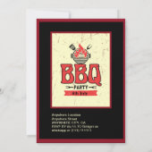 4 juli achtertuin bbq party kaart (Achterkant)
