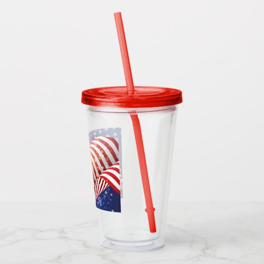 4 juli Acryl Tumbler Acryl Drinkbeker (Links)
