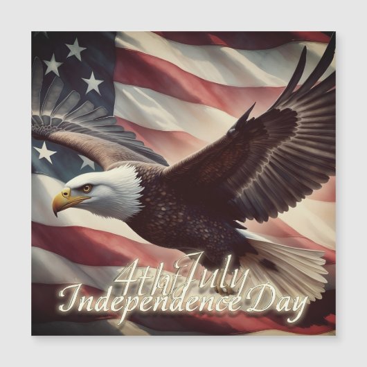 4 juli Adelaar met Amerikaanse vlag (Voorkant)
