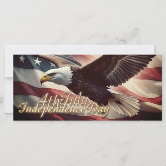 4 juli Adelaar met Amerikaanse vlag (Voorkant)