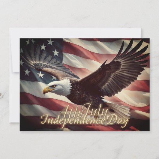 4 juli Adelaar met Amerikaanse vlag (Voorkant)