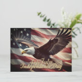 4 juli Adelaar met Amerikaanse vlag (Staand voorkant)