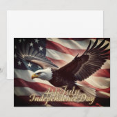 4 juli Adelaar met Amerikaanse vlag (Voorkant / Achterkant)