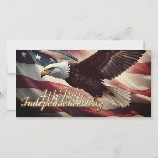 4 juli Adelaar met Amerikaanse vlag (Voorkant)