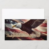 4 juli Adelaar met Amerikaanse vlag (Voorkant / Achterkant)