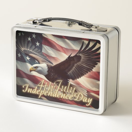 4 juli Adelaar met Amerikaanse vlag (Achterkant)