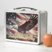 4 juli Adelaar met Amerikaanse vlag (In situ)