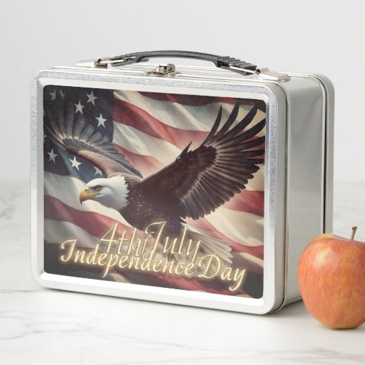 4 juli Adelaar met Amerikaanse vlag (In situ)