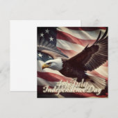4 juli Adelaar met Amerikaanse vlag (Voorkant / Achterkant)