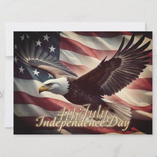 4 juli Adelaar met Amerikaanse vlag (Voorkant)