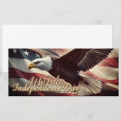 4 juli Adelaar met Amerikaanse vlag (Voorkant / Achterkant)